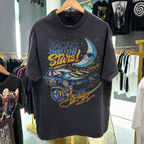 Mcdonald's Racing Thru The Stars - 80's-90's Rare Black Vintage Washed T-Shirt