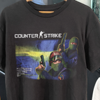 99 Cs 1.6 Landing Vintage Washed Black T-Shirt