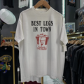 Rare Best Legs In Town Washed White Tee