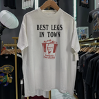 Rare Best Legs In Town Washed White Tee