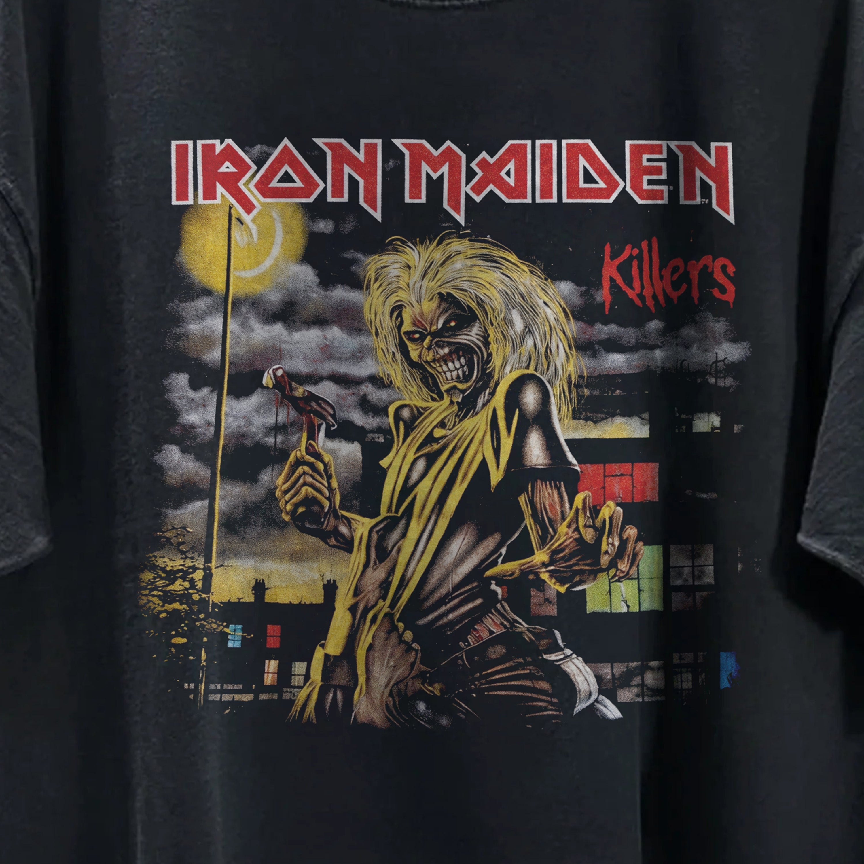 Vintage Iron Maiden 1999 Killers Washed Black Tee