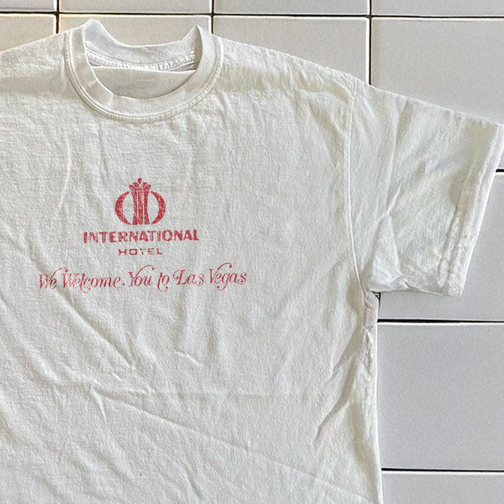 70's International Hotel Las Vegas Rare Washed White T-Shirt