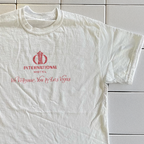 70's International Hotel Las Vegas Rare Washed White T-Shirt