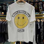 1998 Have A Nice Day 'Cafe' Rare Washed White T-Shirt