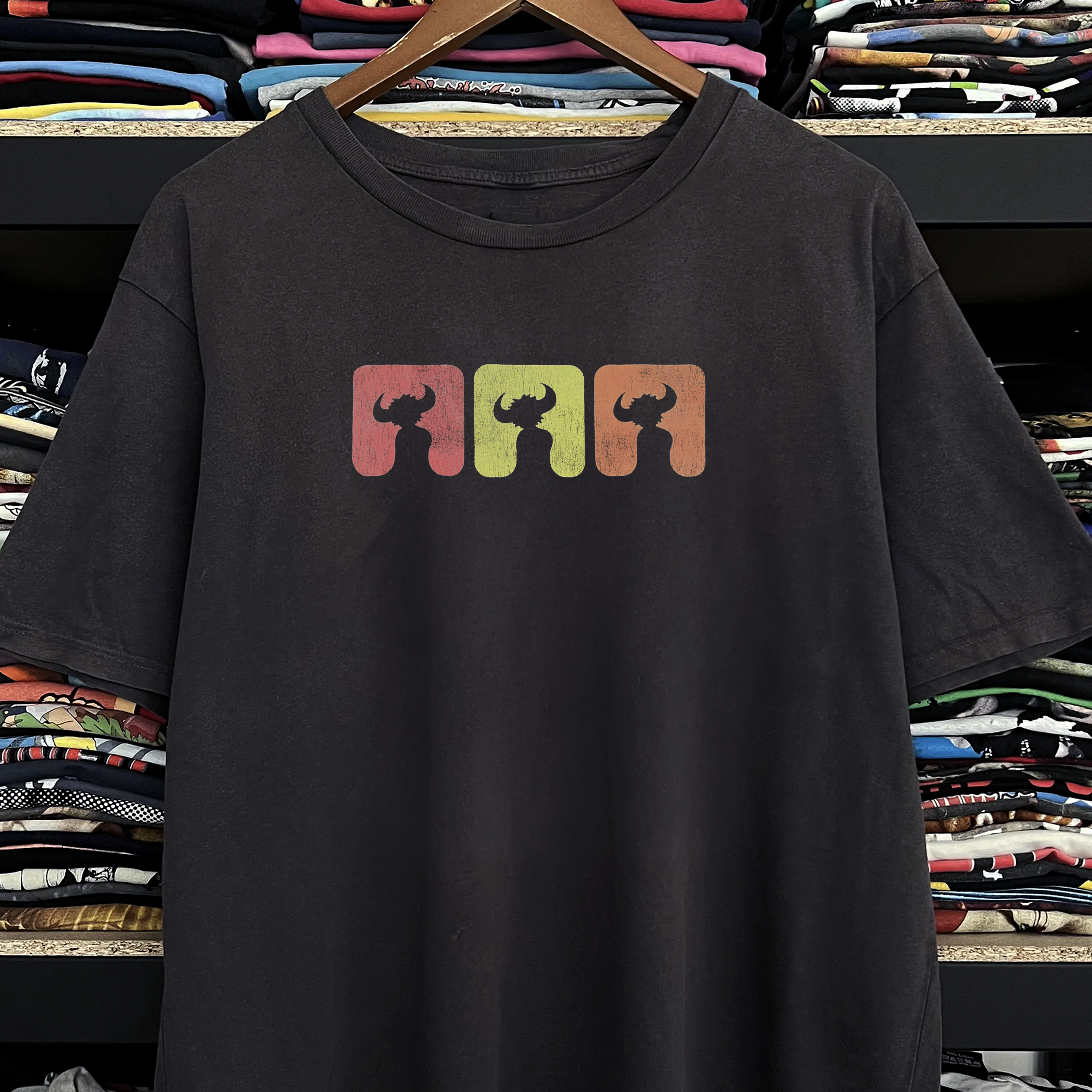 90s Jamiroquai Washed Black Tee
